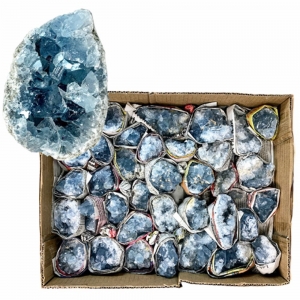 40% OFF - Celestite 3rd Quality Roughs per 100gms (Sold by Weight)