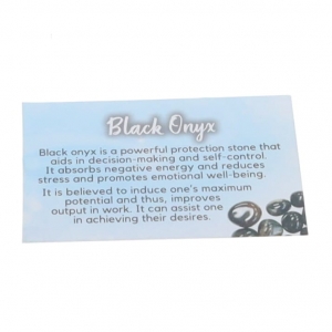 40% OFF - CRYSTAL INFO CARD - ONYX BLACK