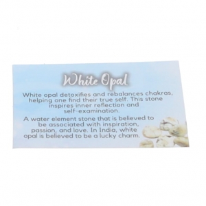 40% OFF - CRYSTAL INFO CARD - OPAL WHITE