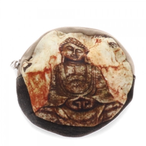 COIN POUCH ROUND -Buddha Print