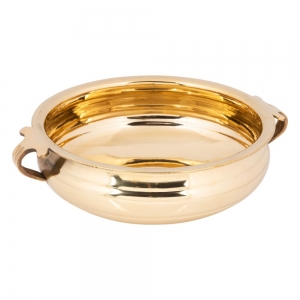OFFERING BOWL - Brass with Handles 10 inch