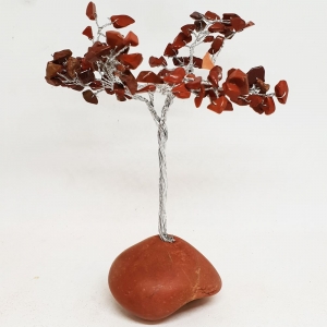 15cm Red Jasper Tree with Crystal Base