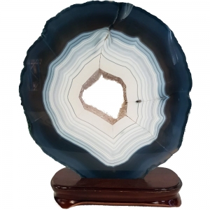 40% OFF - Agate Slice with Quartz Stand 2.54kgs