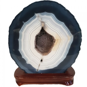 40% OFF - Agate Slice with Quartz Stand 7.90kgs