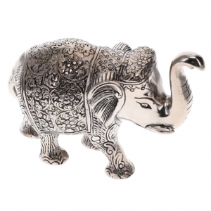 STATUE - Elephant Silver 12.5cm x 18cm