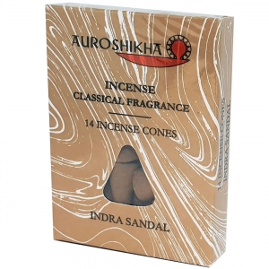 CLEARANCE - Auroshikha Cones - Sandalwood 14 Cones