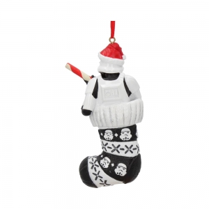 Stormtrooper in Stocking Hanging Ornament 11.5cm
