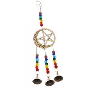 BELLS - Star and Moon with Chakra Beads