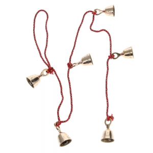 BELLS - 6 Brass bells on String 95cm