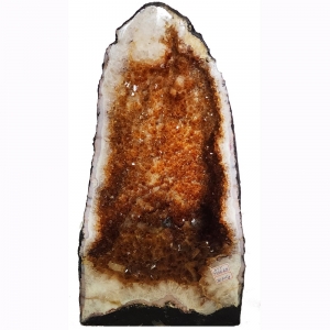 Citrine Geode Druze Cave 20.3kg 38cm x 22cm