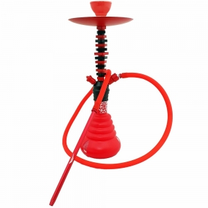 CLOSE OUT - HOOKAH PIPE - Red Pipe and Base 45cm