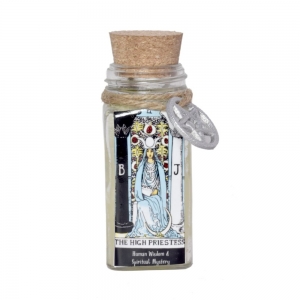 CANDLE - The High PriestessTarot 100gms with herbs and crystals