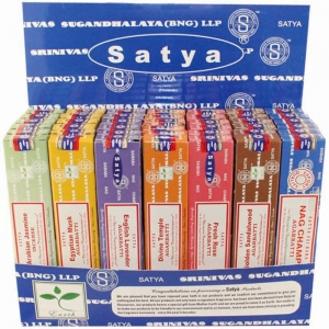 DISPLAY - Satya Incense Assorted 15gms (42pk)