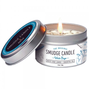 SMUDGE CANDLE - White Sage Soy Wax Tin 100gms