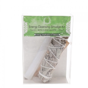 Energy Cleansing Smudge Kit with Quartz
