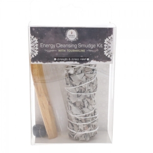 Energy Cleansing Smudge Kit with Tourmaline