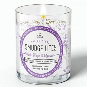 SMUDGE LITES - White Sage & Lavender Soy Votive (12hr)