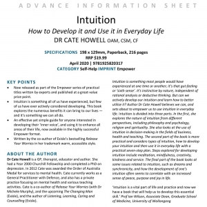 BOOK - INTUITION EMPOWER EDITION (RRP $25)