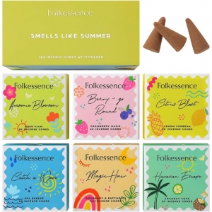 Folkessence Incense Cones Gift Pack - Smells Like Summer 120 Cones