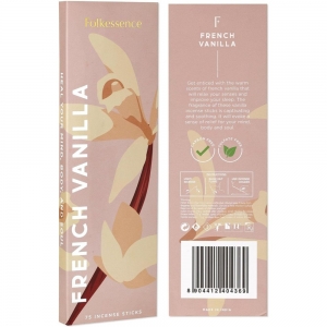 Folkessence Incense - French Vanilla 75 Sticks