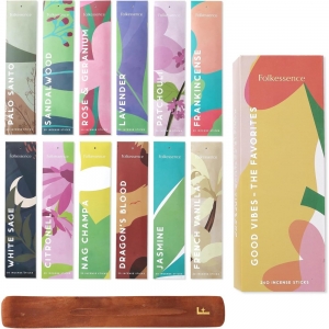 Folkessence Incense Gift Pack - Good Vibes - The Favourites Gift Set 240 Sticks