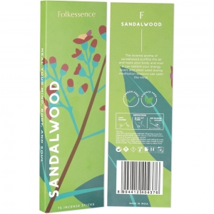 Folkessence Incense - Sandalwood 75 Sticks