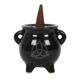 Triquetra Cauldron Ceramic Incense Holder