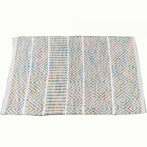 CLEARANCE - COTTON RUG - Multi Embroided 50cm x 80cm