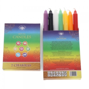 Green Tree Ritual Candles - 7 Chakra (7 pack)