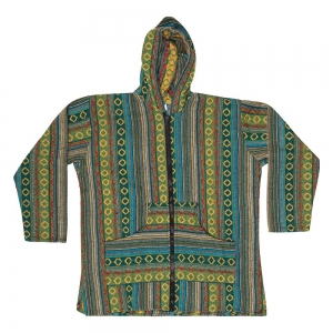 CLOSE OUT - COTTON HOODIE - Green M