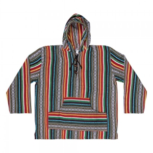 CLOSE OUT - COTTON HOODIE - Red Green XL