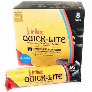 IRFAZ Quick Lite Charcoal 33mm (80 Tablets)