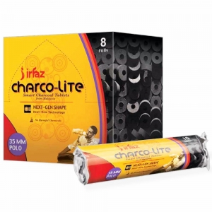 Charcoal - IRFAZ Charco-Lite Polo 35mm Quick Lite (80 Tablets)