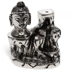 BACKFLOW INCENSE BURNER - Buddha Head Aluminium