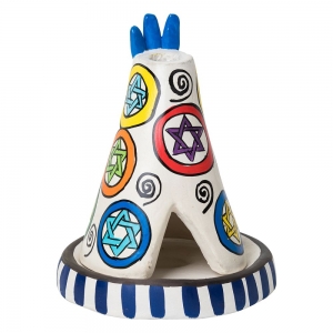 CLAY INCENSE HOLDER - Teepee White