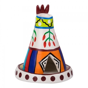 Clay Crafted Teepee Cone Burner 10cm