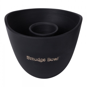Clay Black Smudge Bowl 10cm X 13cm