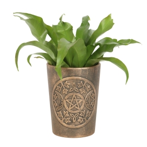 Lp Triple Moon  Bronze Terracotta Plant Pot