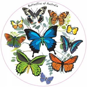 FRIDGE MAGNET - Butterflies of Australia