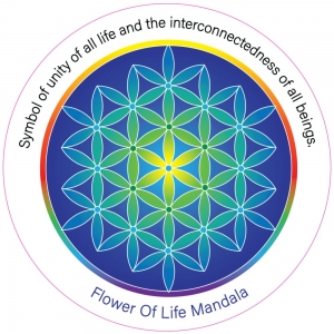 FRIDGE MAGNET - Flower of Life Mandala