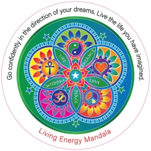 FRIDGE MAGNET - Living Energies Mandala