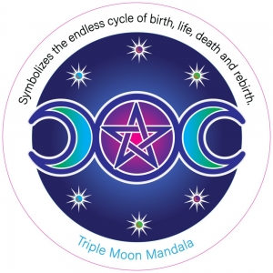 FRIDGE MAGNET - Triple Moon Mandala