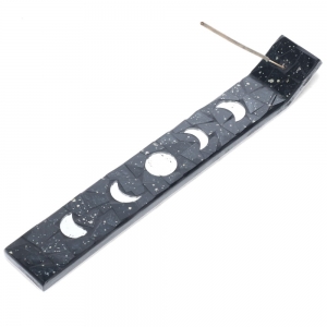 CLEARANCE - MOSAIC INCENSE BUNER - Moon Phases Round 5cm x 34cm