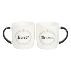 Poison & Arsenic Ceramic Couples Mug Set