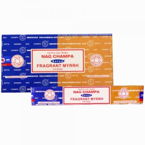 SALE (SAVE 30%) - Satya Dual 16gms - Nag Champa Fragrant Myrrh
