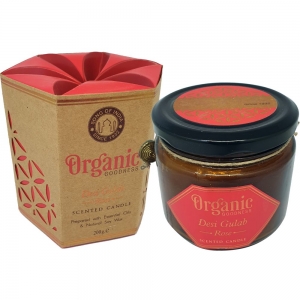 SALE - Organic Goodness Soy Candle 200gms Rose