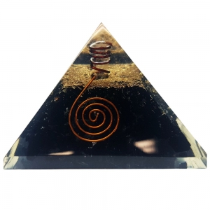 7cm Black Tourmaline Orgonite Pyramid