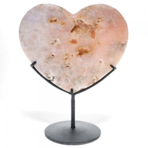 40% OFF - Pink Amethyst Heart on Stand 2576gms 28.5cm