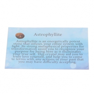 CLEARANCE - CRYSTAL INFO CARD - ASTROPHYLITE