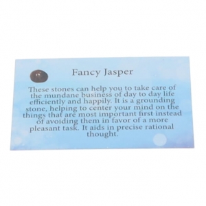 CRYSTAL INFO CARD - JASPER FANCY